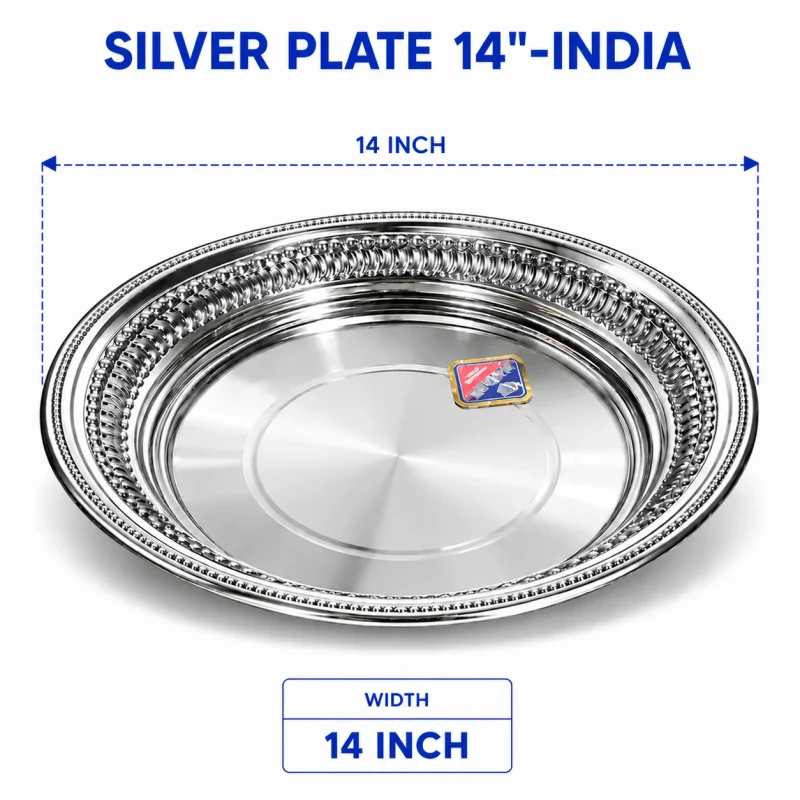 SILVER PLATE 14"-INDIA
